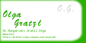 olga gratzl business card